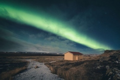 Northern Lights above the cottage